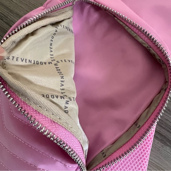 NWT STEVE MADDEN
Aurora Pink Quilted Sling Backpack With Pouch - Picture 5 of 8